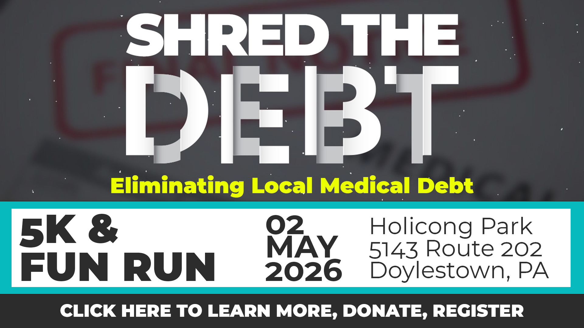 Shred The Debt 5K Registration