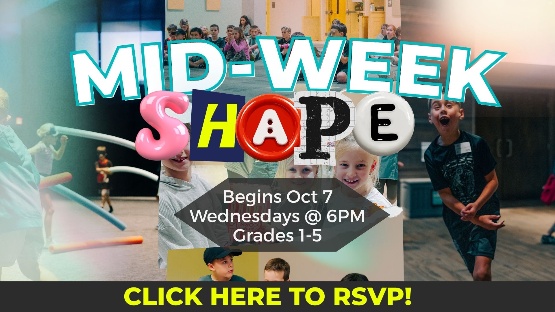 Mid Week Shape Grades 1-5 starts October 7th Wednesdays at 6pm